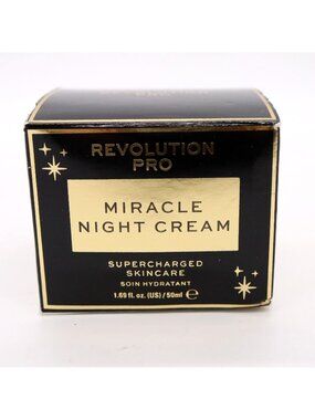 Revolution Pro Miracle Night Cream 1.69 Oz Supercharged Skincare Vegan